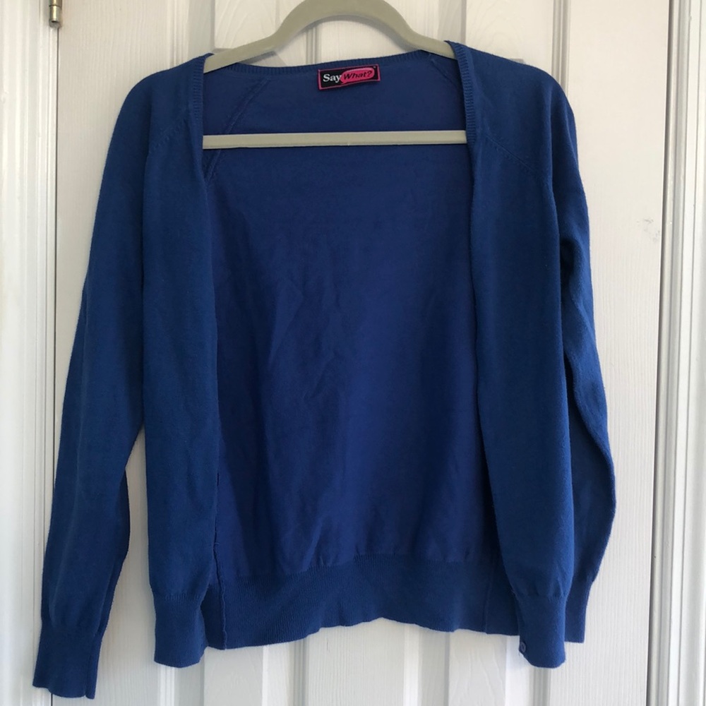 Royal blue cardigan